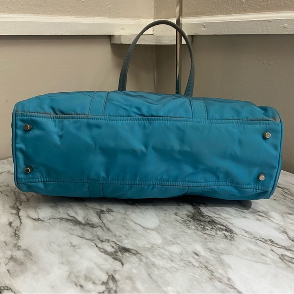 Prada Tessuto Blue Nylon Purse Tote Bag Authentic BR2506 - Picture 11 of 16